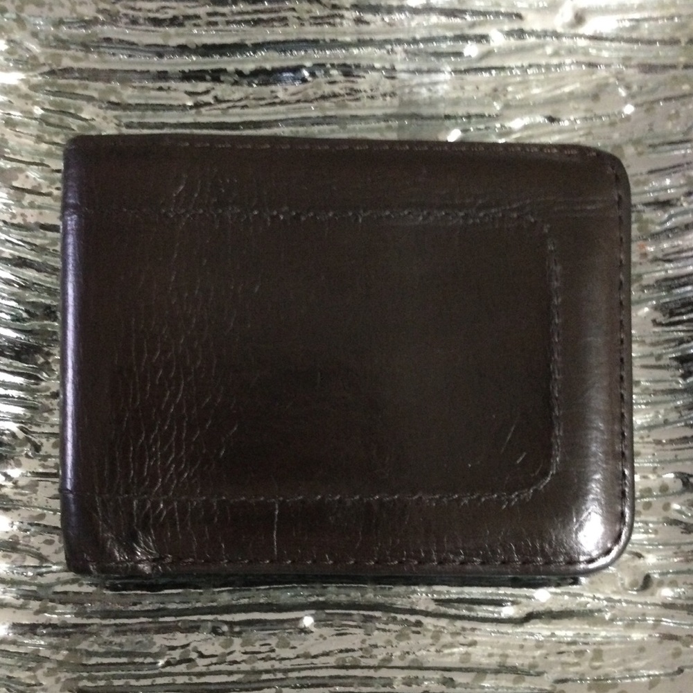 Louis Vuitton Brown Leather Wallet